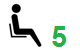 5 seats